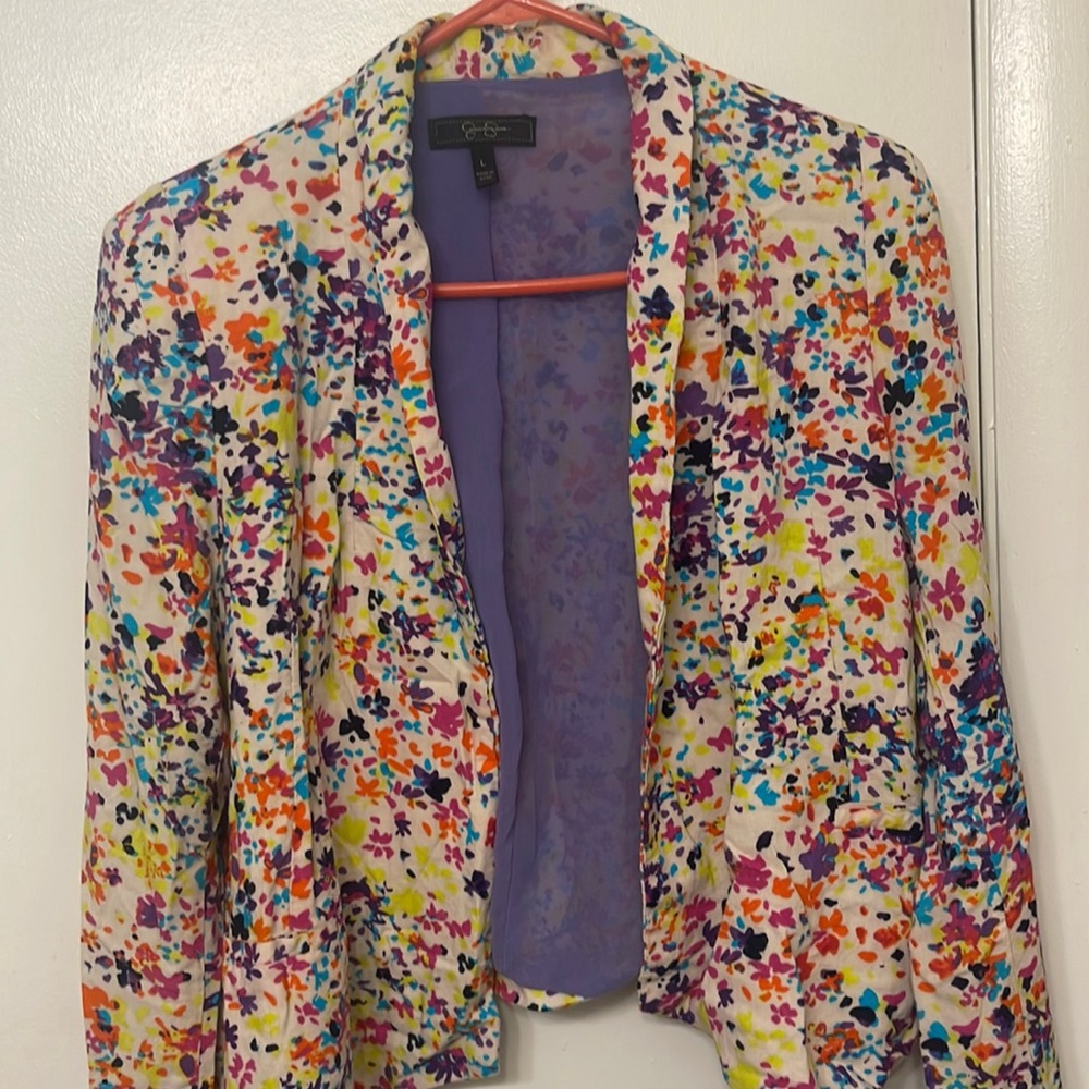 Jessica Simpson - size Large blazer- multi color